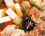 爽やかシソ団子と☆竹輪とんこつ味噌鍋作り方5写真