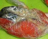 秋鮭の塩麹豆乳スープ作り方1写真
