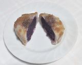紫さつま芋の餡と長芋の皮の饅頭作り方4写真