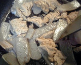 【大豆のお肉】と蒟蒻のねぎキムチ炒め作り方5写真