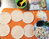 餃子の皮で！和風ささみピザ☆作り方1写真