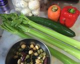ゴロゴロ野菜たっぷりキヌアのサラダ作り方2写真