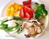 野菜たっぷりおからのケークサレ☆マクロビ作り方1写真