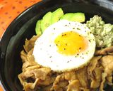 【絶品丼】アボカドでカルボナーラ風丼♪作り方20写真