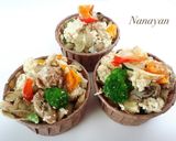 野菜たっぷりおからのケークサレ☆マクロビ作り方6写真