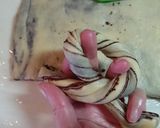 簡単チョコシートの折り込みパン★編みパン作り方21写真