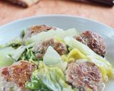 中華風肉団子と白菜の蒸し煮作り方8写真