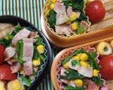 時短！ほうれん草ベーコンコーンバター醤油作り方9写真
