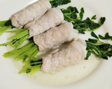豚の豆苗巻き作り方5写真
