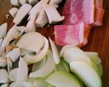 白菜とベーコンの優しい豆乳パスタ♡作り方2写真