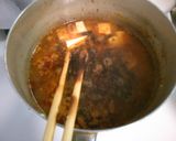 豆腐とワカメ 挽き肉のピリ辛中華スープ♪作り方3写真