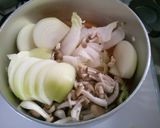 白菜 玉ねぎ、しめじのケチャ味噌煮込み！作り方5写真