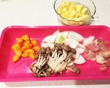 手作り！鶏肉とさつまいものクリームスープ作り方1写真