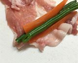 豚肉の2色巻き☆生姜焼き風作り方5写真
