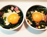 卵で簡単！卵とほうれん草のココットカマン作り方3写真
