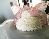 妖怪ウォッチ☆ジバニャンのドームケーキ作り方18写真