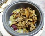 秋野菜と鶏肉の混ぜご飯作り方8写真