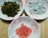 乗っけるだけで簡単!高菜しらす明太子どん作り方3写真
