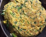 朝食プレート ほうれん草とツナオムレツ作り方6写真