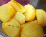 ☆★☆柿の天ぷら☆★☆作り方1写真