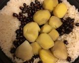 茹でずに♪簡単♪栗と小豆の炊き込みご飯♪作り方6写真