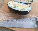 拭かずに続けて切れる のり巻き お握らず作り方4写真