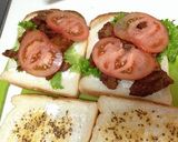 大豆のお肉でBLTサンドイッチ作り方12写真