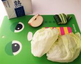 野菜とりんごのシャキシャキサンド♪作り方1写真