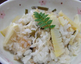 たけのこと帆立貝柱（缶）の炊き込みご飯♪作り方5写真