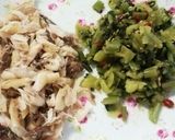 発芽玄米で☆干物と漬物の混ぜご飯作り方2写真