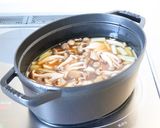 ピリ辛な【キムチと卵のスープ】中華スープ作り方2写真