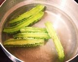 四角豆のピーナツクリーム和え作り方2写真