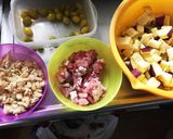 サツマイモと豚肉の味噌炊込みご飯！銀杏入作り方1写真
