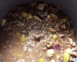 サツマイモと豚肉の味噌炊込みご飯！銀杏入作り方4写真