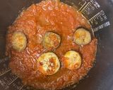 炊飯器で楽にソース！白ワイントマトパスタ作り方2写真