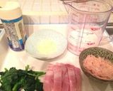 ツナとほうれん草とベーコンのクリームスパ作り方1写真