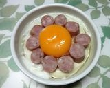 冷凍たまご+ソーセージ ココットカマン作り方2写真