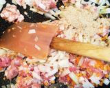 粗挽きひき肉がゴロゴロ＊ミートオムレツ作り方5写真