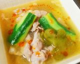 豚肉とザーサイの食べるスープ♪作り方7写真