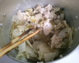 簡単！白菜と しめじ鶏むね肉のクリーム煮作り方7写真