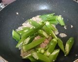 ツナとオクラの焼うどん作り方4写真