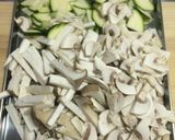 きのことズッキーニのブルスケッタ作り方1写真