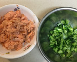 焼き鮭ときゅうりの混ぜご飯〜いくらのせ作り方1写真
