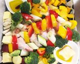 2種類のガーリックオイルで食べる秋野菜作り方6写真