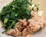 大豆のお肉と春菊de家族に人気な♪白あえ作り方6写真