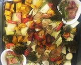 2種類のガーリックオイルで食べる秋野菜作り方12写真
