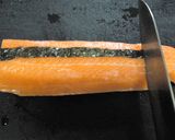 おもてなし★華やか【サーモンロール寿司】作り方5写真