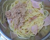 ハムとツナのスパゲッティサラダ作り方2写真
