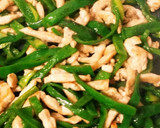 ピーマンと鶏むね肉の細切り炒め作り方4写真