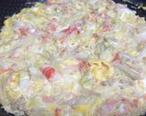 節約♡簡単15分で旨い♡蟹玉甘酢あんかけ作り方4写真